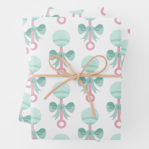  Sweet Baby Rattle Gift Wrap