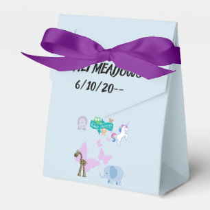 Sweet Baby Shower Critters and Butterflies Favor Box