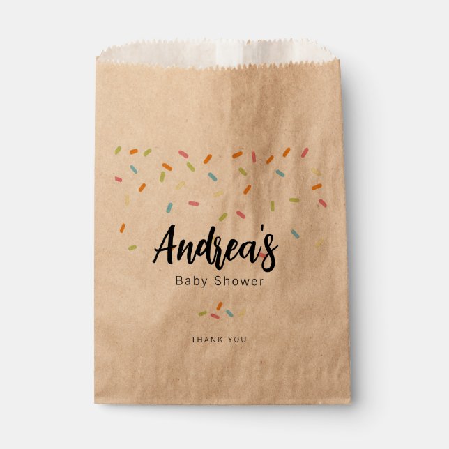 Sweet Baby Sprinkle Favour Bag (Front)