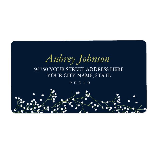 Sweet Baby's Breath Address Labels (Front)