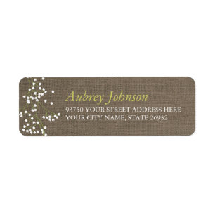 Sweet Baby's Breath Return Address Labels