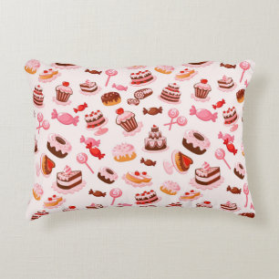 Sweet background decorative pillow