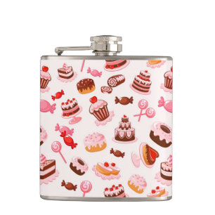 Sweet background hip flask