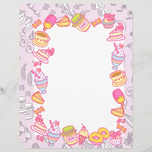 Sweet Bakery and Drinks Pink (Front/Back)