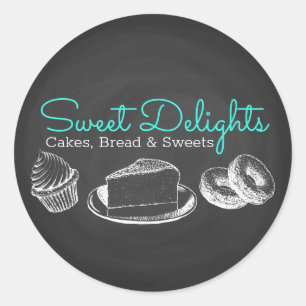 Sweet Bakery Business Classic Round Sticker