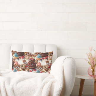 Sweet Bakery Treats Watercolor Throw Pillow