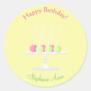 Sweet Ballerina Cupcake Celebration Classic Round Sticker