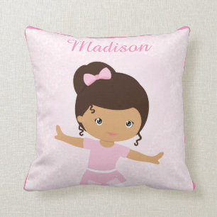 Sweet Ballerina Friends Personalized Throw Pillow