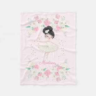 Sweet Ballerina Personalized Fleece Blanket