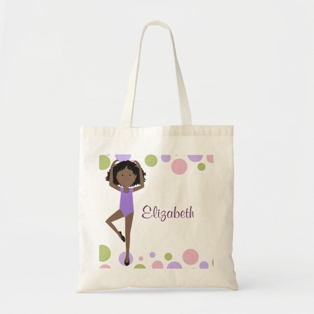 Sweet Ballerina Personalized Tote Bag (Front)