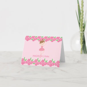 Sweet Ballerina Tutu Thank You Note Card