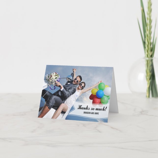 Sweet Banner Thank You Card (Front)