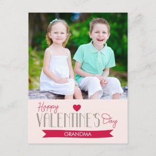 Sweet Banner Valentine's Day Post Card