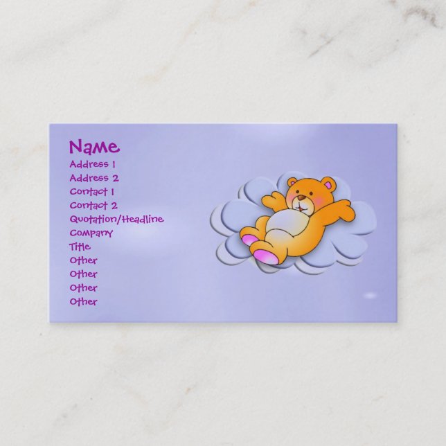 Sweet Bear Business Card (Front)
