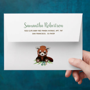 Sweet Bear Eucalyptus Botanical Gender Neutral Envelope