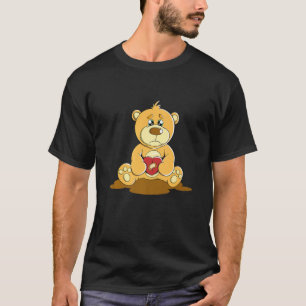 Sweet Bear Hugging Toy Hug Love Joke Premium T-Shirt