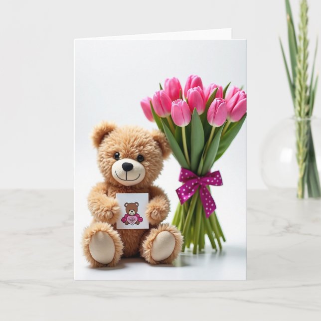 Sweet Bear Hugs Birthday Card (Front)