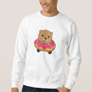 Sweet Beaver Candies Doughnut Pink Sweatshirt