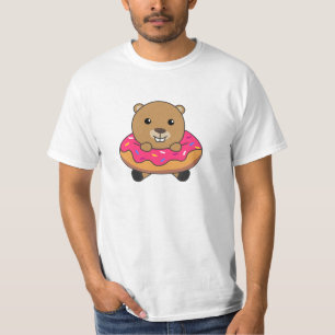 Sweet Beaver Candies Doughnut Pink T-Shirt