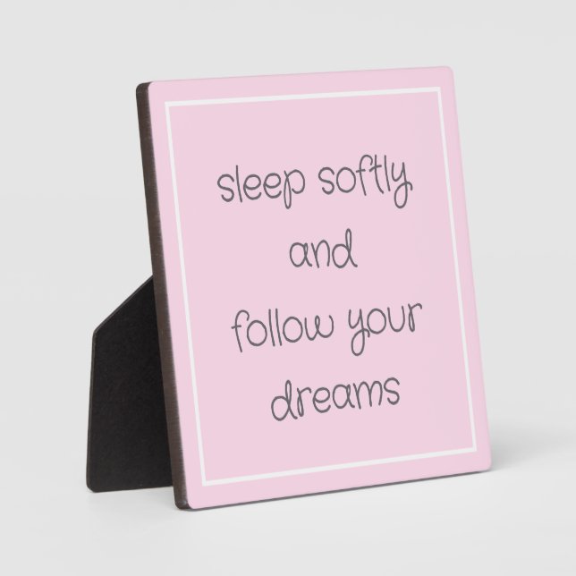 Sweet Bedtime Words art Plaque (Front)