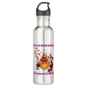 Sweet BEE mine-BEE lieve me i love you 710 Ml Water Bottle