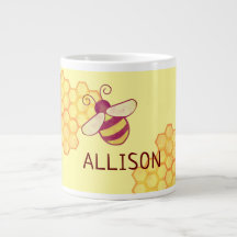 Sweet Bee Personalized Name Specialty Mug