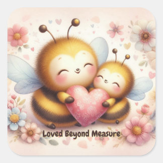 Sweet Bee Valentine Encouragement Sticker