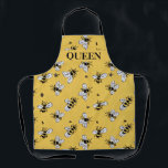 Sweet Bees Queen  Apron<br><div class="desc">Wonderful classic "sweet bees" design repurposed!  A bee lovers favourite!  Fit for a the "Queen" bee!</div>