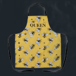 Sweet Bees Queen  Apron<br><div class="desc">Wonderful classic "sweet bees" design repurposed!  A bee lovers favourite!  Fit for a the "Queen" bee!</div>