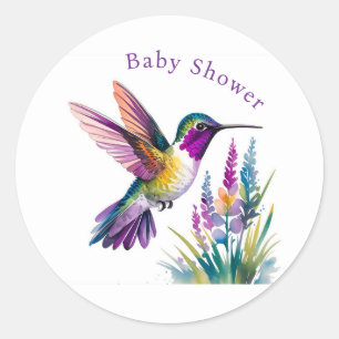 Sweet Beginning: A Baby Shower Celebration  Classic Round Sticker