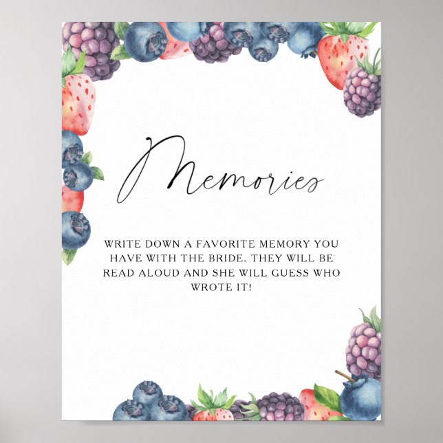 Sweet berry - memories with the bride poster (Front)