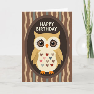 Sweet Bird Heart Birthday Card