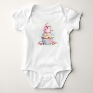  Sweet Birds. Strawberry Cupcake by Natasha Us   Baby Bodysuit