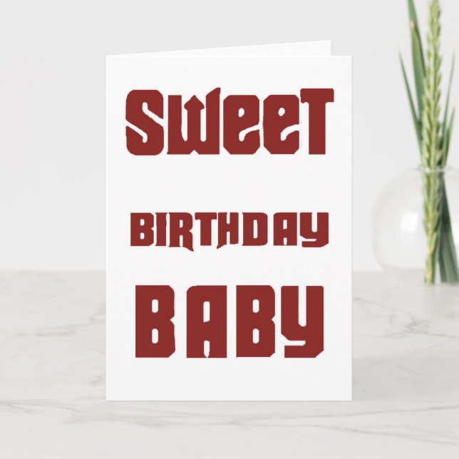 Sweet Birthday Baby Card (Front)