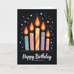 Sweet Birthday Candle Glow Card