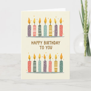 Sweet Birthday Candles Art Card