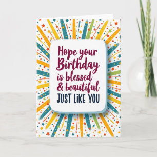 Sweet Birthday Fireworks Card