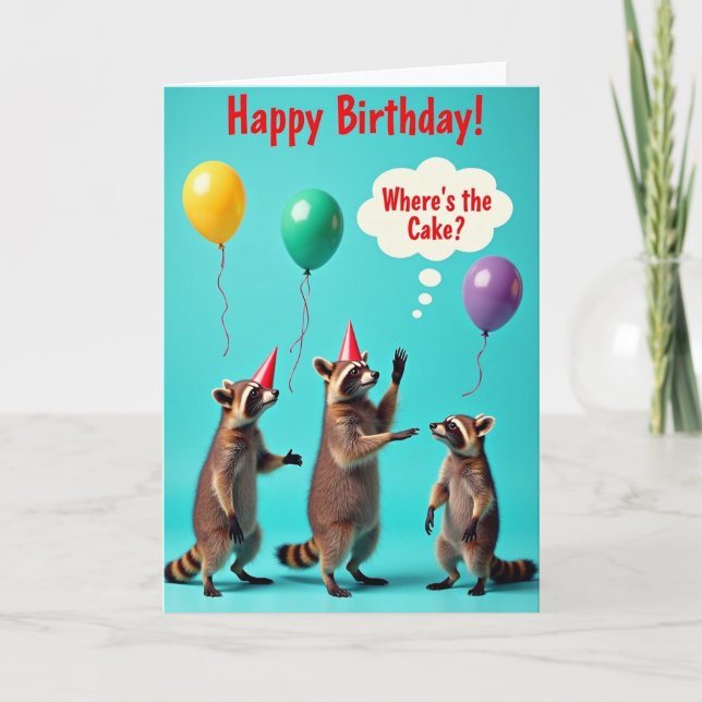 Sweet Birthday Forest Friends Card (Front)