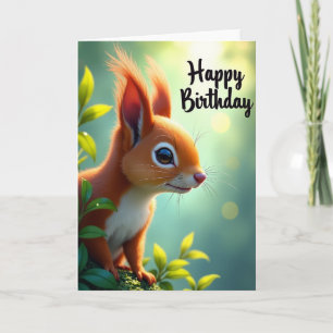 Sweet Birthday Furry Animal Card