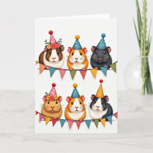 Sweet Birthday Furry Critters Card