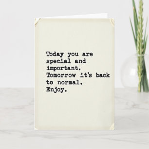 Sweet Birthday Minimalist Text Card