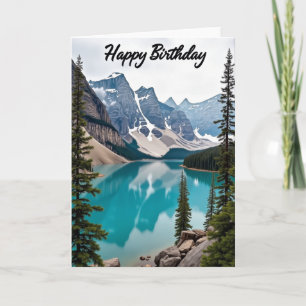 Sweet Birthday Mountain Lake Card