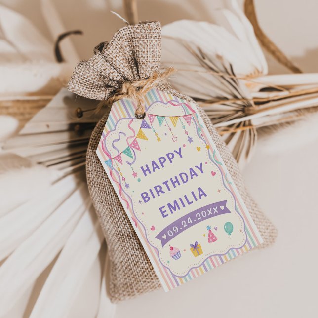 Sweet Birthday Party Gift Tags (Creator Uploaded)