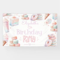 Sweet birthday party pastel sweets ice cream