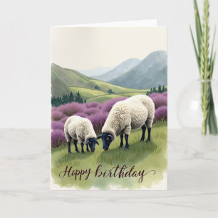Sweet Birthday Sheep Card