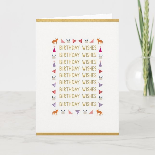 Sweet Birthday Steeds Card (Front)