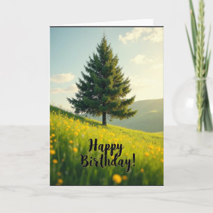 Sweet Birthday Tree Scenic Card