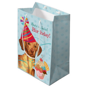 Sweet Birthday Vizsla Medium Cadeau sac