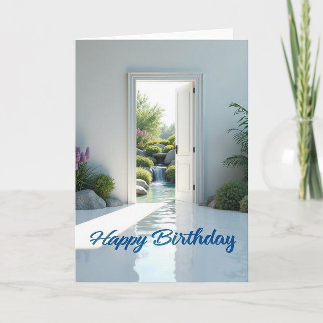 Sweet Birthday Waterfall Card (Front)