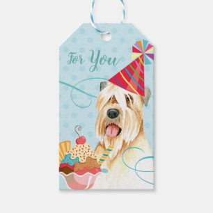 Sweet Birthday Wheaten Terrier Gift Tags